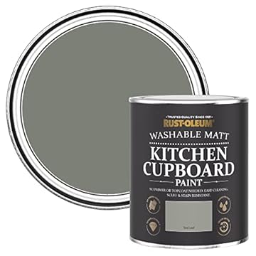 Rust-Oleum Light Green Kitchen Cupboard Paint in Matt Finish - Tea Leaf 750ml