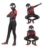 HEDUSA Superhero Costume Bodysuit Halloween for Kids Spandex Zentai Cosplay to Boys Suit Christmas Gifts Party Prop 3D Style (S-110)