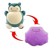 pikachu ditto peluche REGALO PERFECTO: es perfecto para jugar, coleccionar y abrazar. Sin duda, es el regalo más dulce para Navidad, San Valentín, Halloween, Acción de Gracias, Festival de Primavera y otras festividades. Sorprenda a sus novias, novios, familia o hijos hoy.