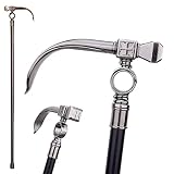36' Hammer Shape Metal T-Handle Gentleman's Walking Stick,Accessory for Everyday Use,Drama,Wizarding Cosplay,Stage Prop