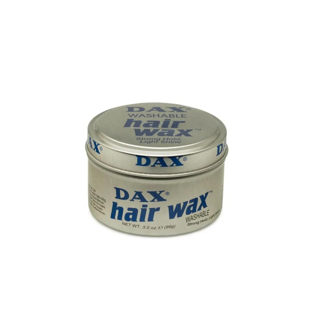 DAX HAIR WAX WASHABLE HAIR DRESS 3.5oz hold and add shine.
