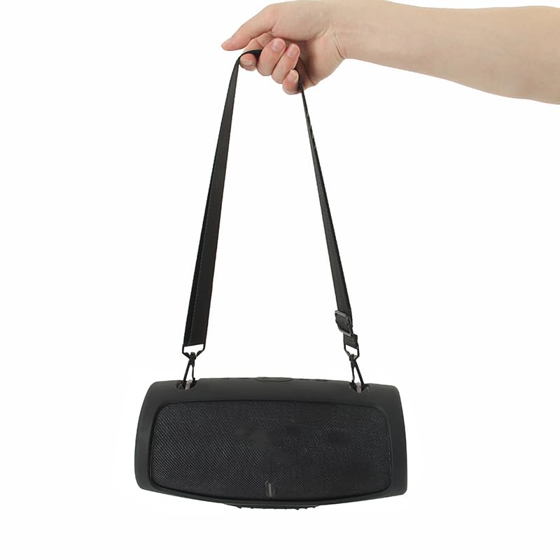 Funda de Silicona Compatible con JBL Xtreme 3, Altavoz Bluetooth Funda Protectora Bolsa de Transporte Bolsa de Almacenamiento Bolsa de Viaje Funda de Piel (sólo Funda) (Negro)
