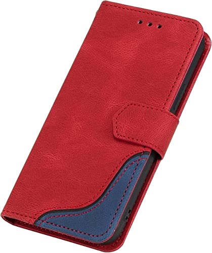 Étui portefeuille iPhone 13 Mini rouge protégeant l'écran des chutes