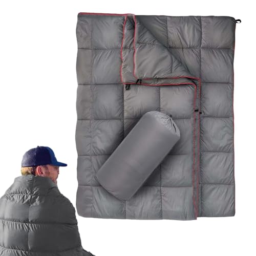 jlceh Piumino da campeggio,Coperta da campeggio per interni ed esterni - Coperta in piumino impermeabile, coperta da esterno ripiegabile per attività all'aperto, viaggi, escursionismo