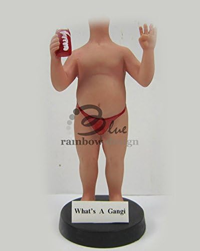 Custom Bobblehead Male Posing in Swimming Trunk and Coke
