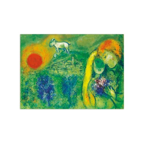 Célèbre Tableau Les Amoureux Impression sur Toile Grand Format pour Décorer un Grand Mur Vide