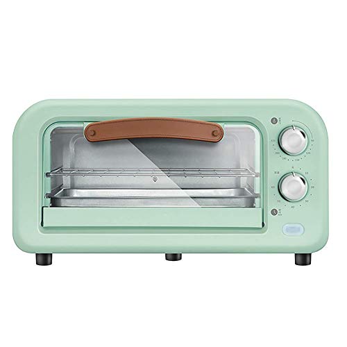 Mini-Ofen 12L Konvektions-Elektrogrill mit Temperatureinstellung 90-230 ° C und 60-Minuten-Timer, 2 Backfunktionen, leicht zu reinigen