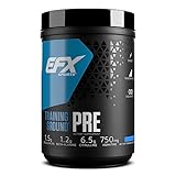 EFX Sports Training Ground Pre Workout Powder, Blueberry, 500 Gram
