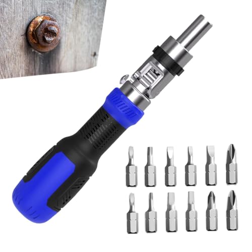 Juego de Destornillador de Carraca - Preciso Ajustable de Trece en - Juego Multiusos de Destornillador con Carraca - Para Taller Mecánico Reparación Proyectos DIY Armería en Casa