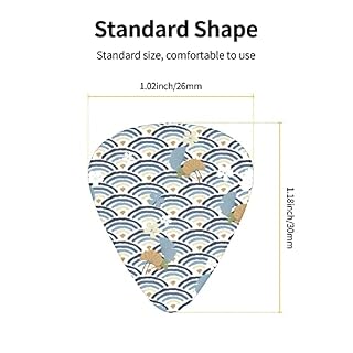 Lot de 12 médiators en forme d’écailles de sirène Ginkgo Biloba Wave Blanc pour guitare électrique, basse acoustique, cadeau avec boîte - Les Beatles, Paul McCartney, John Lennon, RIngo Starr, George Harrison Lot de 12 médiators en forme d'écailles de sirène Ginkgo Biloba Wave Blanc pour guitare électrique, basse acoustique, cadeau avec boîte – Image 5
