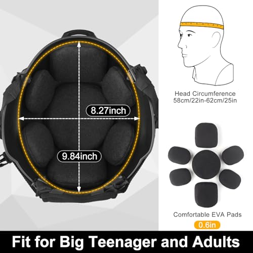 image for VPZENAR Airsoft Helmet, MICH Tactical Helmet,Airsoft Balaclava Mask,Ai