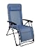 Produktbild Westfield Skydiver Gartenliege mit Fussauflage, Gartenstuhl als Relax Hochlehner, Textilene Campingstuhl gepolstert, Liege stufenlos verstellbar, Stuhl klappbar, max 120kg