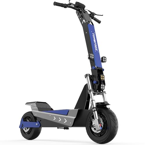 Image of 40 /50MPH Electric Scooter Adults, 3000W /6000W Motor, 60V35Ah, 84Nm, 55Miles Fast Sports Dual Motor Escooter, 11 inch Foldable Off-Road E Scooter, Hydraulic Brakes
