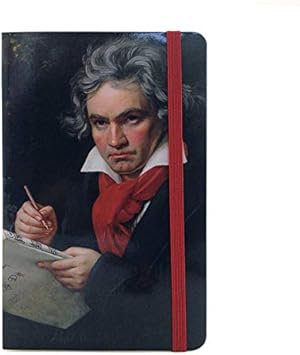 Amazon ソフトカバーノート ベートーベン 肖像画 罫線 アート イラスト 画家 楽譜 音楽家 メモ帳 文房具 ステーショナリー ノート 文房具 オフィス用品