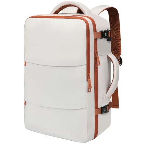 BAGAIL Travel Backpack, Light - Waterproof - USB Port, Quick Check Hand Luggage Backpack, Cabin Bags and Underseat Carry-Ons, Great to Use as Laptop Backpack or Casual Backpack