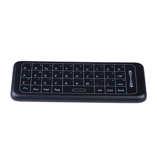 Mini Teclado Inalámbrico solo 7,9€ superpow Mini Teclado Inalámbrico con Touchpad 2.4GHz Mini Keyboard Teclado Ergonómico para Windows/Mac OS/Linux/Android/Google/Smart TV OS (Diseño Español)