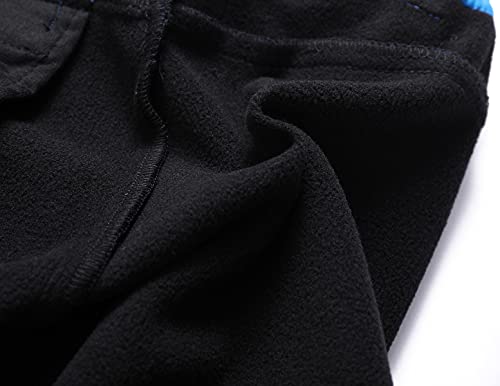 Lelaki Kids Snow Ski Pants Waterproof Outdoor Hiking Pants Warm Fleece Lined Trousers,Kz3056-Skyblue-12T #TOP6