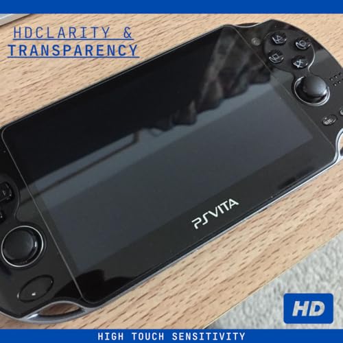 Image of TMG Screen Protector for PS Vita 1000 - HD Clear 9H Tempered Glass Protective Film for Sony PlayStation Vita PSV 1000 - Ultra-Thin, Scratch Resistant, High Touch Sensitivity
