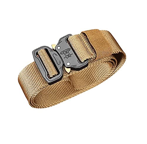 Cinto Tático Militar Com Fivela de Engate Rápido Tipo Fastem (MARROM)