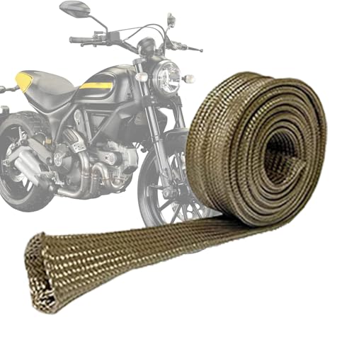 Heats Shield Wraps Roll, Auto Heat Protection, Cuttable Fire Sleeve Rolls, Hose and Cables, Barrier Wrap Brake Cable, Wire Heat Protectors for Wires Vehicles Security