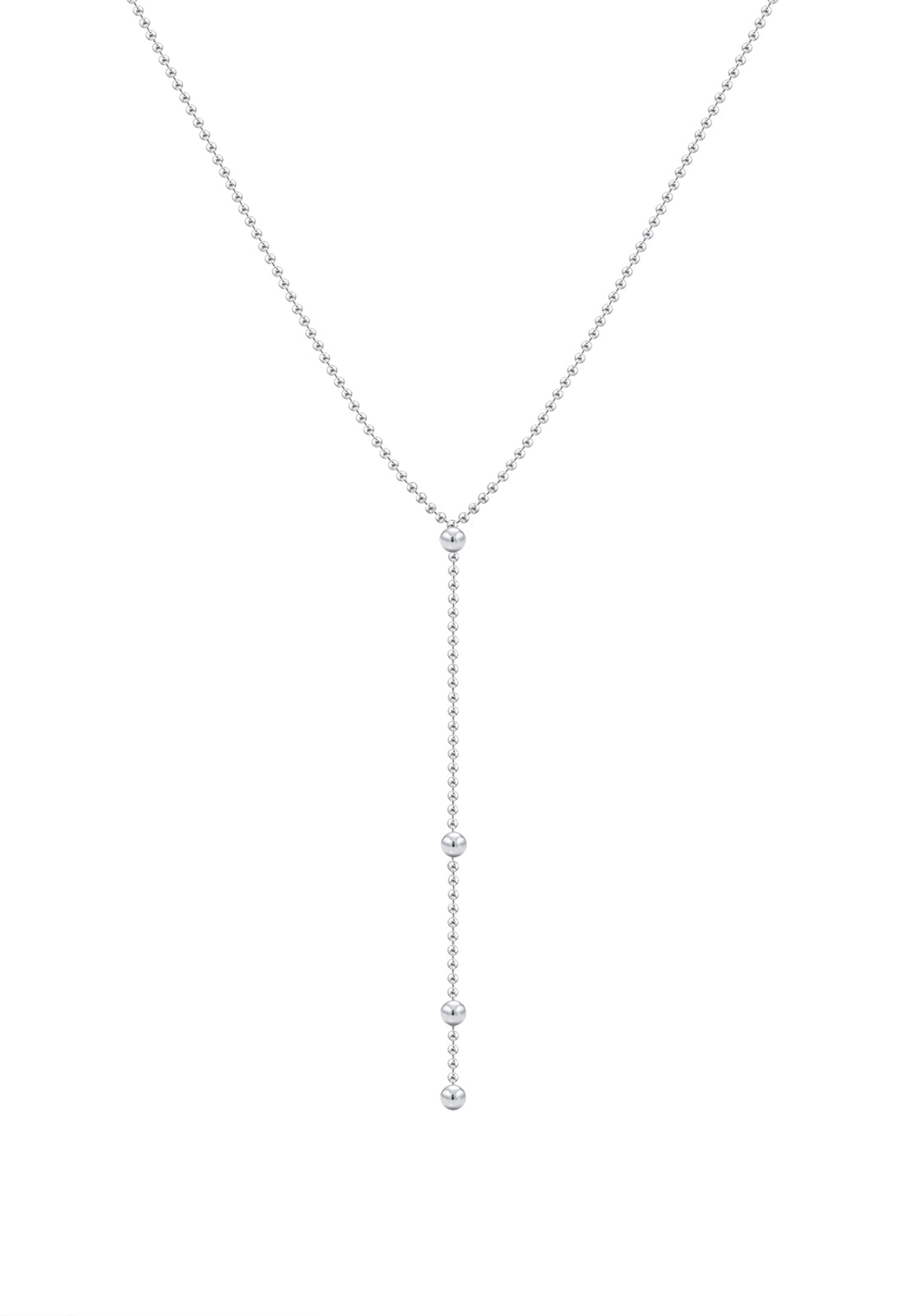 Elli Women's 925 Sterling Silver Y-Shaped Necklace 0111460717_50 - 50cm length
