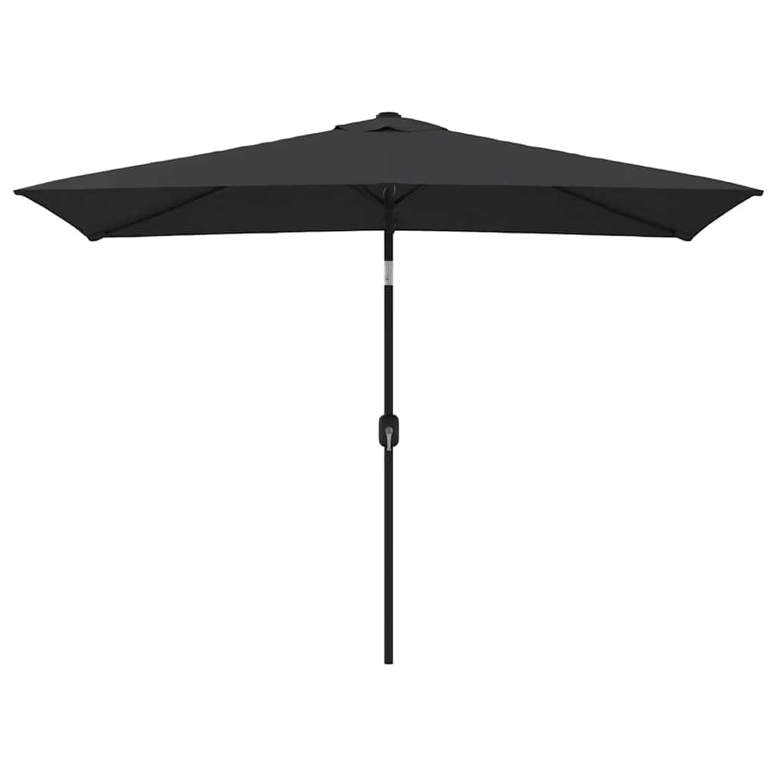 Homgoday Sombrilla de jardín con Palo de Metal Negro 300x200 cm Sombrilla Terraza Exterior, Sombrilla Jardín Grande Orientable Jardín Parasol Balcón