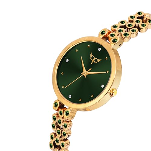 Image of WHITE BIRD Starlet Quartz Analog Dial Premium Stylish Metal Strap Watch for Girls-Women's