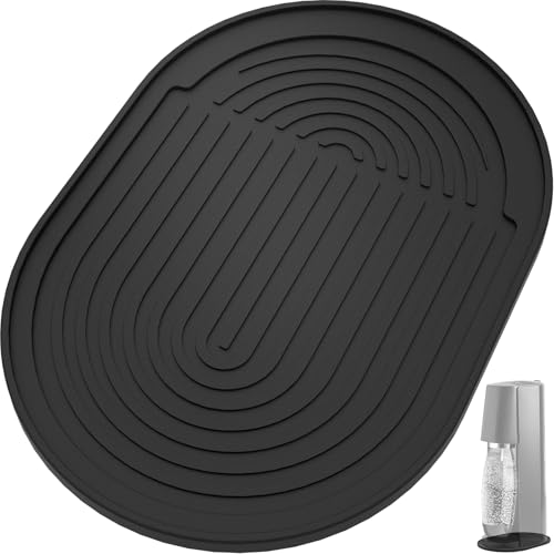 Mycket Alfombrilla de silicona compatible con máquina Soda Terra y E-Terra, alfombrilla de goteo de silicona perfecta, antideslizante, estable, alfombrilla de goteo, accesorio para gaseador de agua de