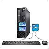 Remis à neuf par des professionnels – PC de bureau Lenovo ThinkCentre M73 SFF avec Intel Core i5-4430, clavier et souris. Ce PC de bureau a été inspecté, testé et nettoyé par des fournisseurs Amazon qualifiés.