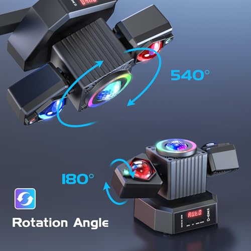 Image of Two-Armed Moving Head Lights with RGBW 4-in-1 Stage Lighting Effect and Starry Effect Controlled by Remote,DMX512,AUTO,Sound-Activated and Master-Slave in DJ Party Concert Church Wedding Theater