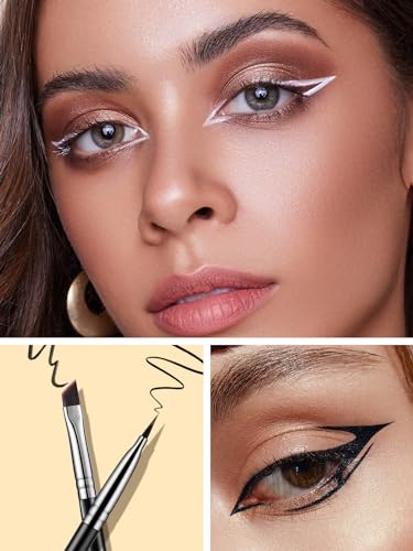 EIGSHOW Pincel Delineador De Ojos Y Pincel Para Sombras ，Profesional Angular Fino De Precisión Para Delineador De En Gel De Gama Alta Para Difuminar Sombras De Ojos - imagen 3