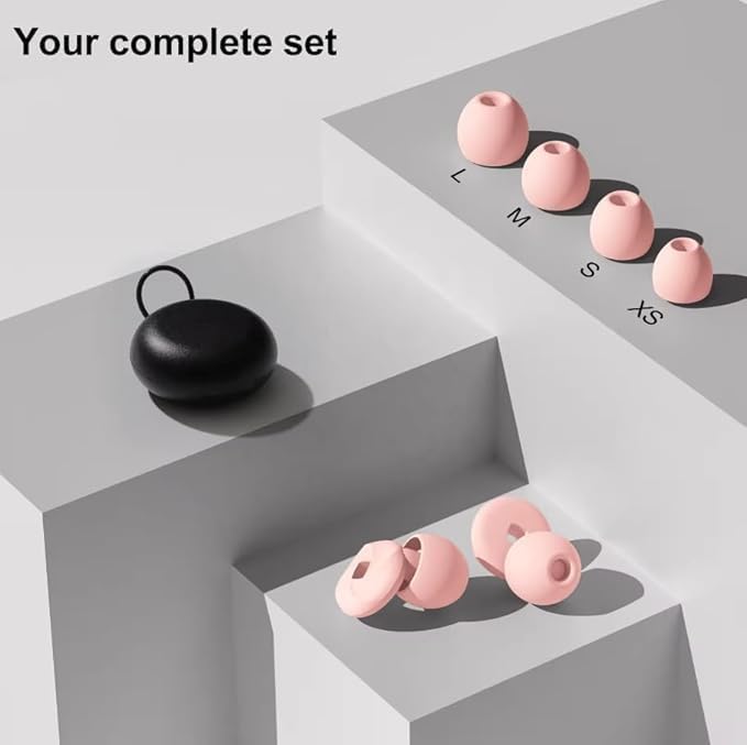 Image of LYSIAN High Fidelity Concert Ear Plugs, 23dB Noise Reduction Musician Earplugs for Concerts, Festivals & Raves, Reusable Soft Earplugs with Aluminum Case, 1 Pairs, pink