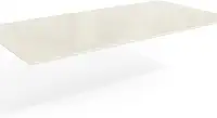 Tampo de Mesa de Jantar Com Vidro 180x90 Off Withe