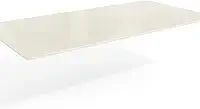 Tampo de Mesa de Jantar Com Vidro 180x90 Off Withe