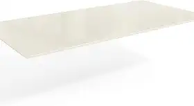 Tampo de Mesa de Jantar Com Vidro 180x90 Off Withe