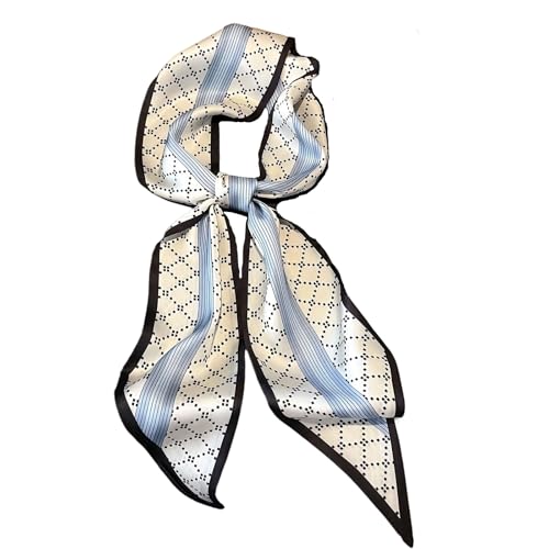 Image of Head Hair Scarf for Women,Silky Long Headscarf Purse Bag Scarfs for Handbag Fashion Satin Neck Scarves Accessories