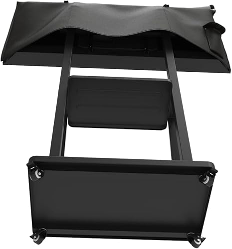 Miniatura 3 de acoveritt Funda para soporte de TV móvil de 55 pulgadas, resistente a los arañazos, protege la pantalla LED, color negro