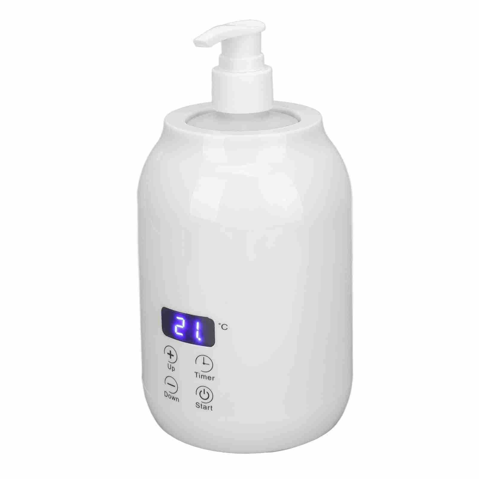 Scaldaolio per Massaggi con 2 Dispenser per Bottiglie di Olio, Scaldabottiglie per Lozioni, Scalda Lozioni Essenziali per Massaggi Spa nel Salone di Casa, Controllo della