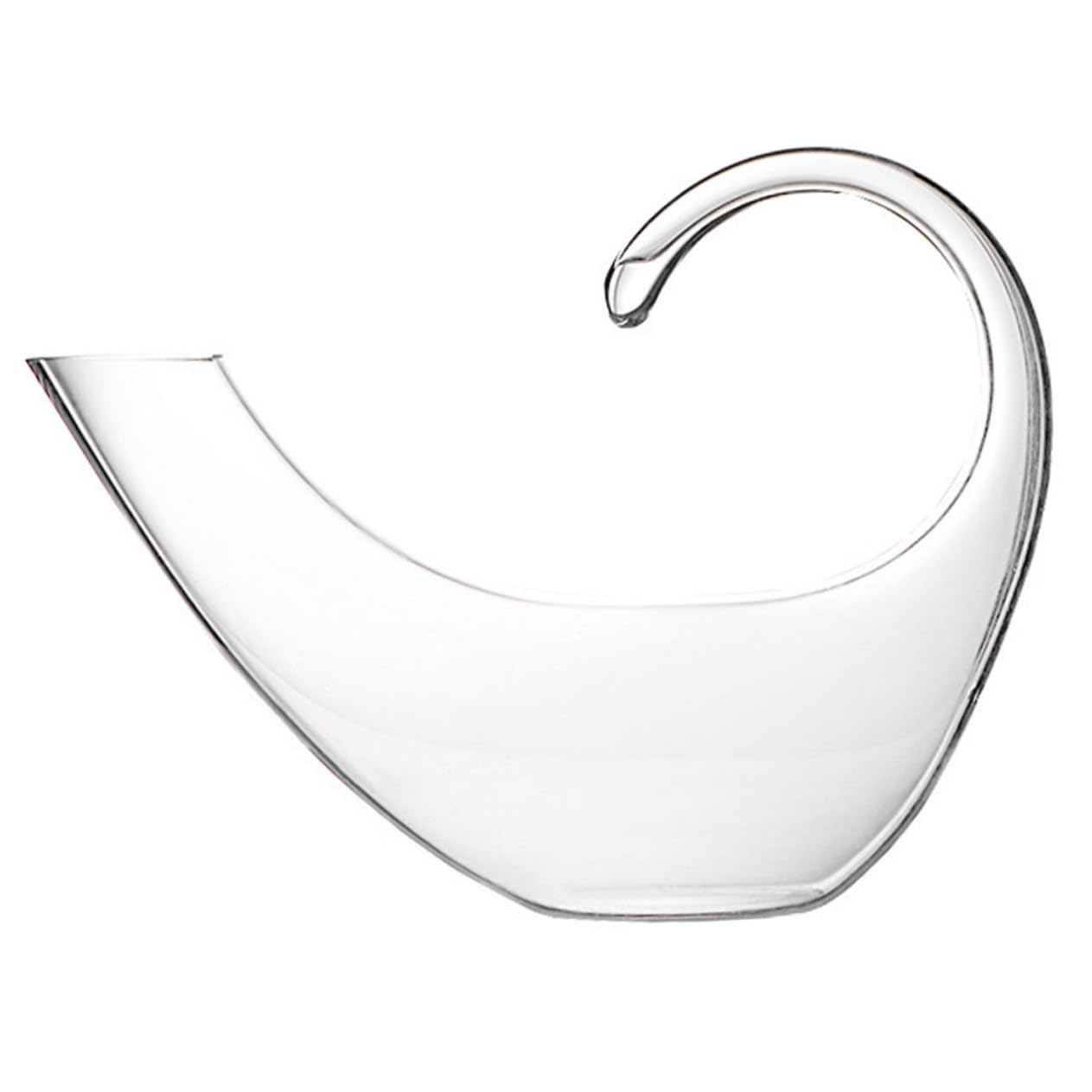 Happyyami Eleganter Weindekanter aus Glas mit Kreativem Design zur Geschmacksverbesserung Feine Verarbeitung und Praktischem Ausgießer für Stilvollen Hausgebrauch