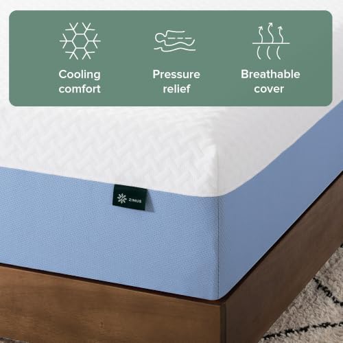 Image of Zinus 10 Inch Queen Cooling Essential Memory Foam Mattress [NewVersion], Fiberglass Free, Medium Feel, Breathable Cooling Layers, Certified Safe Materials