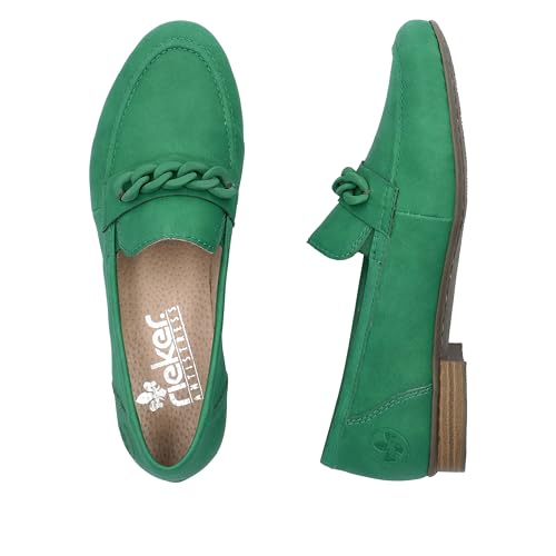 Rieker Damen 51999 Slipper, Smaragd, 40 EU