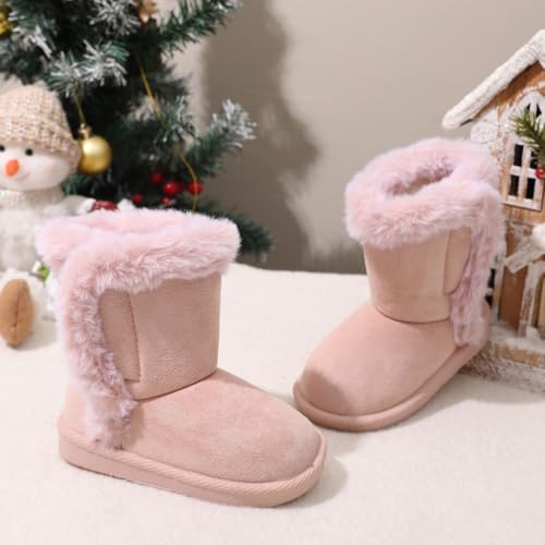 Image of Femizee Girls Boys Warm Winter Boots Kids Outdoor Snow Boots(Toddler /Little Kid)