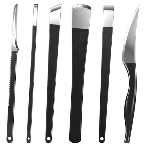 IANFAN 6 Pcs Ingrown Toenail Removal Kit, Stainless Steel Foot Callus Shaver Tools Professional Pedicure Knife Kits with A Storage Box Foot Care Tools for Dead Skin Callus Corn Foots File Rasp