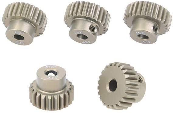 5PCS 48DP 21T 22T 23T 24T 25T Pinion Motor Gear Combo Set for 1/10 Rc Car Brushed Brushless Motor