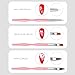 Nail Art Brushes Set, 10pcs Nail Design Painting Brushes, Professional Nail Art Design Brushes, Nail Fine Liner Brushes, Pink