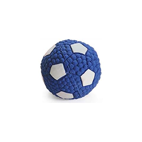 Sotoboo Squeak Dog Toys,Soft Bouncing Latex Squeaky Floating Toy Football Volleyball Tennis Rugby Fetch Throw Ball Chew Toys Cover