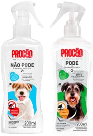 Kit Educador Sanitário para Cães Procão, Spray Pode e Não Pode, 2...