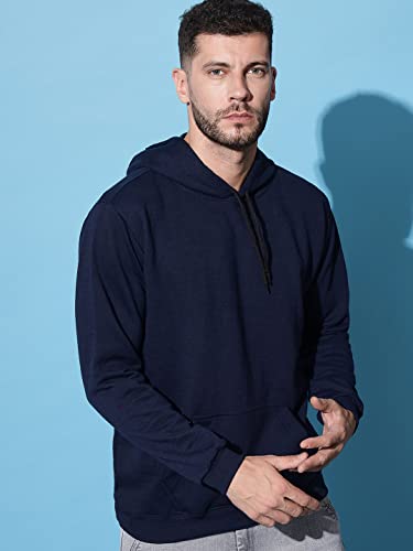 Image of Men's Cotton Blend Hooded Sweatshirt