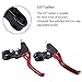 ZJchao Bike Brake Levers, 1 Pair Bike Brake Levers Mountain Universal Aluminum Alloy Bicycle Handle for Road Mountain (Red)