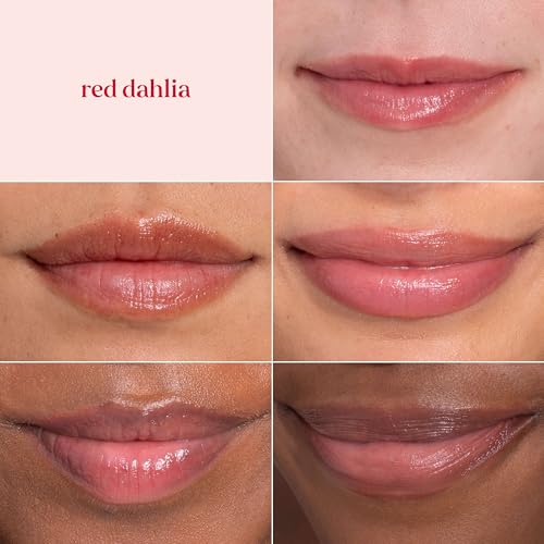 Image of Burts Bees Tinted Lip Balm Value Pack, Includes Red Dahlia, Daisy and Rose, 8 Hour Moisture, Provides a Hint of Color, Nourishing Shea Butter, 100 Percent Natural Origin, 0.15 oz., Three Tubes